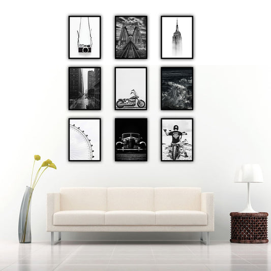 9-Piece Black & White